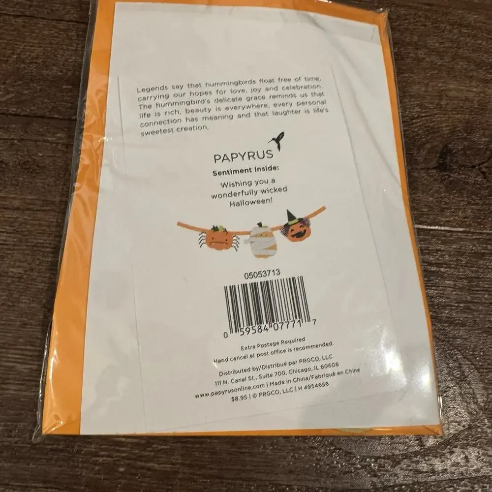 Lot of 8 Papyrus Greeting Cards Halloween New Sealed Retail $60 Mask Display Cat